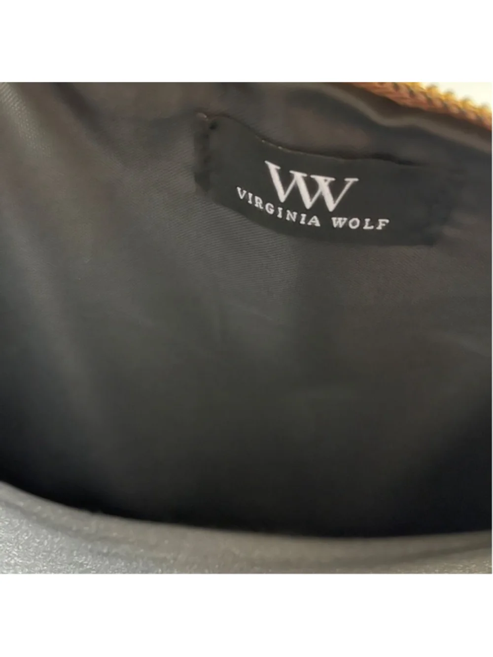 Virginia Wolf Mimi Woven Pouch in Gold